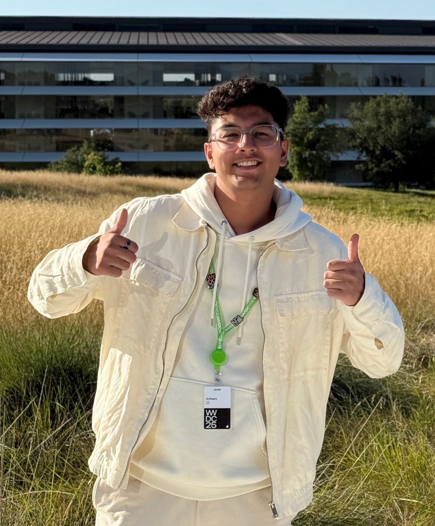 Arihant Marwaha at Apple Park for WWDC25